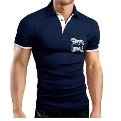 China Anti-wrinkle Short Sleeve Polo Shirt Plus Fertilizer Plus Size Men's Loose T-shirt Business Lapel Polo Shirt for sale