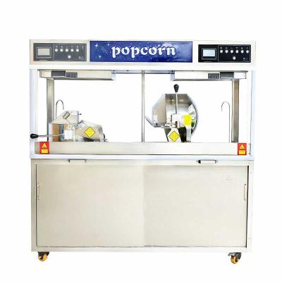 China Automatic Enclosed Pumping System Cretors Cinema Popcorn Machine 36oz Twin-Kettle Push Button For Cinemas And Commercial Venues for sale