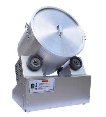 China Snack Factory 220V 450W GOLD MEDAL Coater Mixer Tumbler for Wrapping Flavoring Popcorn Machine Flavoring Powder Popcorn Tumbler Machine for sale