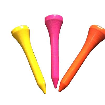 China BAMBOO Bamboo Wooden Golf Tees 42mm 1 Color Customized Tees 5/8 Inch Peg for sale