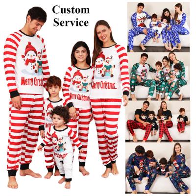 China QUICK DRY 2023 christmas pajamas Boys Girls Mens Womens Sleepwear christmas pyjamas Holiday PJ Sets red Christmas pijamas for family for sale