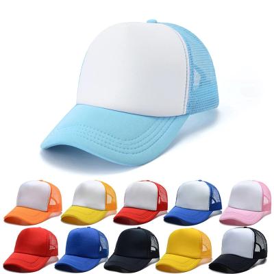 China 5-Panel Hat Wholesale Hip Hop Cotton Mesh Trucker Hat Blank Casquette Baseball Custom Logo Print 5 Panel Embroidered Sports Caps for sale