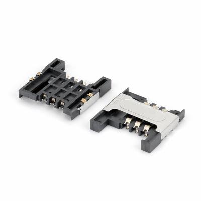 China 6P H=1.5/1.8/2.0mm H=1.5/1.8/2.0mm sim card adapter connectors from factory direct sales PCB board SIM for GPS micro 6p socket for sale