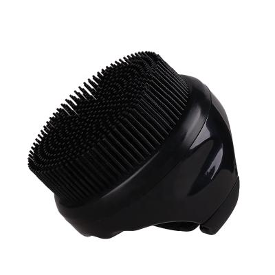 China Waterproof Silicone Massage Brush Body Shampoo Scalp Comb Hair Wash Comb Shower Foot Scrubber Brush for sale