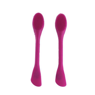 China 2020 New Arrival Double Stain Brush Double Sided Face Cleaning Brush Nose Brush Multifunction Silicone Brush DIY Silicone Brush for sale