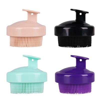 China EXFOLIATING Lohas Hot Sale Silicone Bath Body Brush Exfoliating Silicone Round Bath Back Body Scrubber For Shower for sale