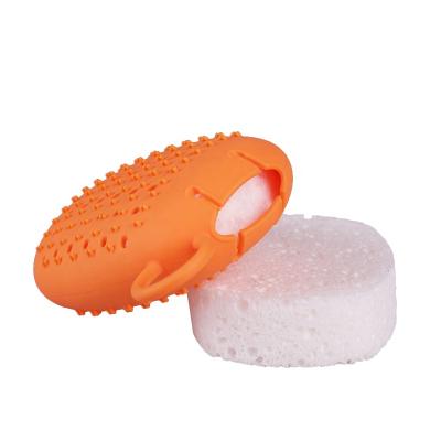 China EXFOLIATE Personal Care Shower Body Back Cleanser Tool Silicone Sponges Body Scrubs Massage Bath Brushes for sale