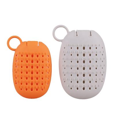 China Soft And Waterproof Soft Silicone Bath Body Brush With Soap Dispenser Sponge for sale