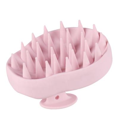 China 2020 Salon Massager Comb Hair Shampoo Brush Hair Scalp Brush Silicone Waterproof Hair Brush for sale