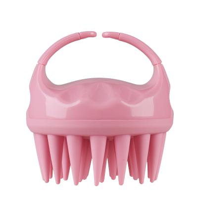 China Wholesale High Quality Reusable Fashionable Appearance Silicone Hair Brush Shampoo Brush With Soft Silicone Scalp Massager for sale