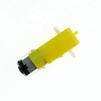 China Low Price KJ140 6V Shaft DC Gear Motor Totally Enclosed 1:48 TT For Smart Car for sale