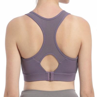 China 2022 Wholesales Cross-wrapped Body Breathable Sleeveless Simple Vest Stretch Naked Women's Yoga Bra for sale