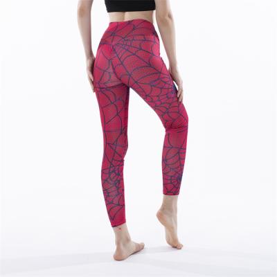 China Wholesale Elastic External Hip Lift Cobweb Yoga Wear Women Plus Size Tall Plus Size Pink Yoga Pants for sale