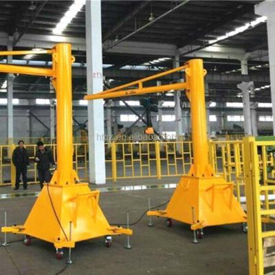 China Jib Crane small 5 ton pedestal fixed jib crane 1 ton arm slewing electric jib crane for sale