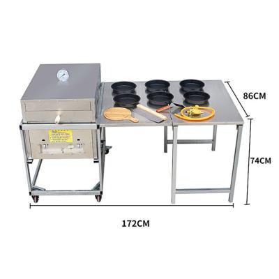 China Desktop type commercial catering small outdoor gas snack pizza oven/gas heating heating pizza oven on sale for sale