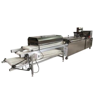 China food & Beverage Factory High Efficiency Spring Roll Sheet Making Machine / Spring Roll Skin Roti Production Line for sale