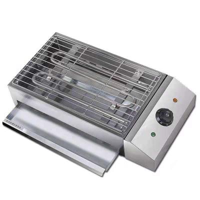 China Easily Assembled Two Independent Control 12 Tube Grill Tabletop Grill BBQ Grill For Restaurant for sale