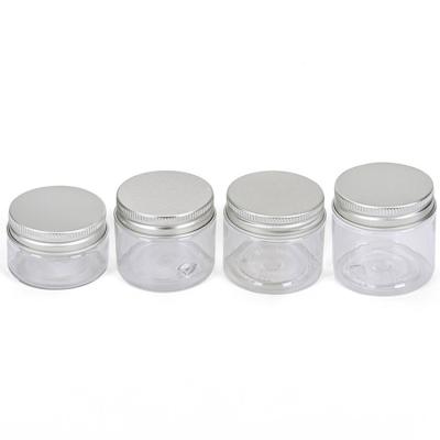 China Hot Selling Canned Food Food Grade Plastic Food Storage Jar With Aluminum Lid for sale