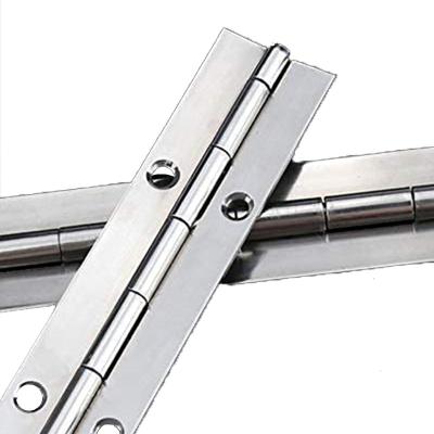 China Modern high quality stainless steel 201/304/316 long continuous piano hinge for sale