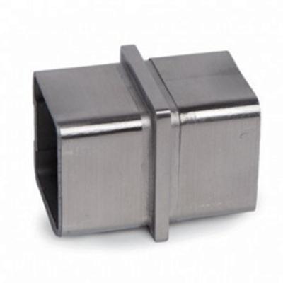 China Building Decoration SS304 Dia Satin Polish 42.4mm Square Tube Corner Connector for sale