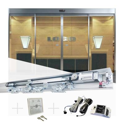 China Modern Classic Type 150kg DC Brushless Motor Commercial Glass Sliding Automatic System Door Operators for sale