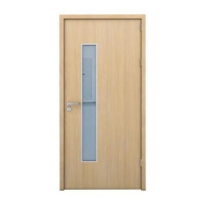 China Null 1.0 Wood Grain Steel Plate Single Steel Door For Hospital Clinic Doors for sale