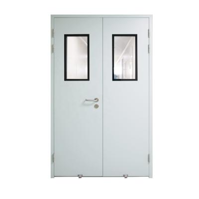 China 2020 Modern Hot Sale Hospital Room Double Door Soundproof Active Steel Door Double Leaf for sale