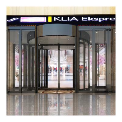 China Modern Factory Directly Supply 2 Wing Automatic Revolving Door Glass Revolving Door for sale