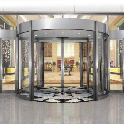 China Automatic Commercial Hotel Entrance Two-Wing Automatic Revolving Door for sale