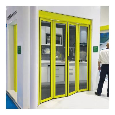 China Zero Commercial Glass Sliding Door System Automatic Folding Door For Shop Z20 for sale