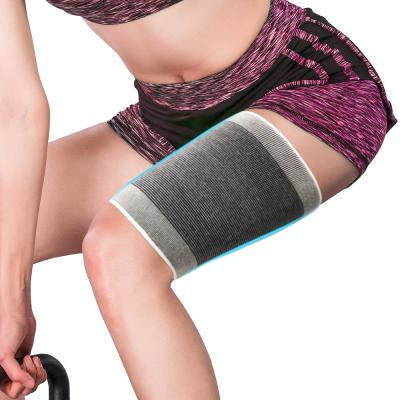 China Molinice 22+ Years Supplier Cotton Breathable Elastic Thigh Compression Sleeve Running Sports Thigh Support Trimmer for sale