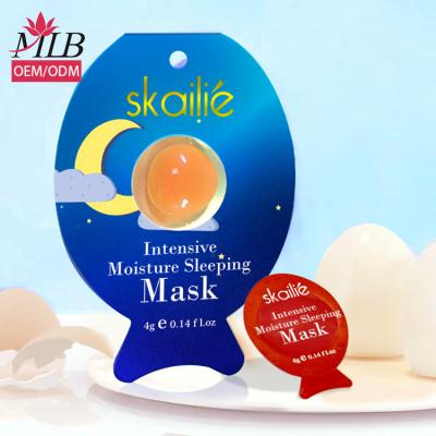 China Private Label Facial Organic Moisturizing Face Mask Moisturizer Eggs Sleep Mask Face Mask for sale