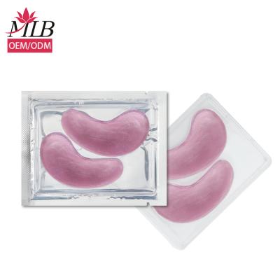 China Pink Anti-Puffiness Skin Care Mask Under Eye Hydrogel Collagen Patches For Eyes for sale