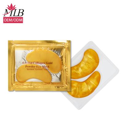 China Anti-puffiness OEM / cosmetics skin care 24k rosegold collagen eye mask odm private label for sale