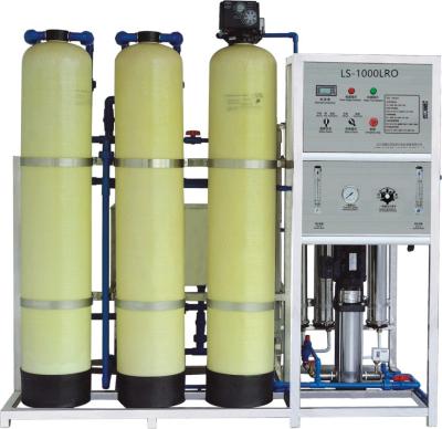 China Professional 5 Stages 1000L/H Grade Hotels RO Membranes Single Purification Plant Automatic Washing Water Treatment Machine for sale