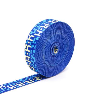 China 1 1/2 Inch Heat Transfer Webbing Strap Durable Custom Double Side Printed Multicolor Polyester Web Stripe for sale