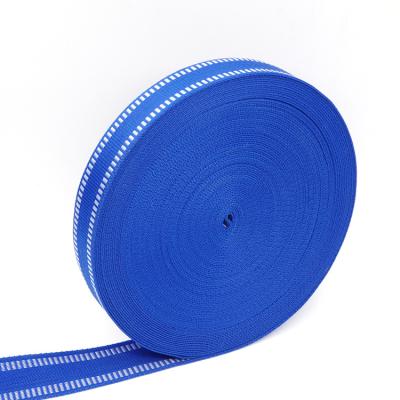 China High Visible Reflective Blue Reflective Belt Polyester Webbing Striped Buns For Dog Collar for sale