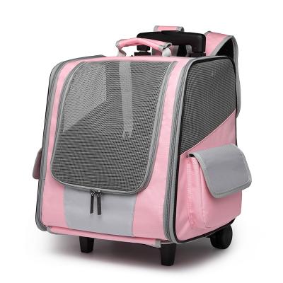 China Viable Breathable Travel Dog Space Cat Backpack Transparent Pet Carrier Bag Capsule Pet Backpack New for sale