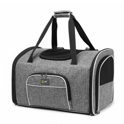 China Viable Pet Travel Handbag Out of Carry Portable Bag Pet Cat Bag Dog Large Breathable Pet Carrier Handbag for sale