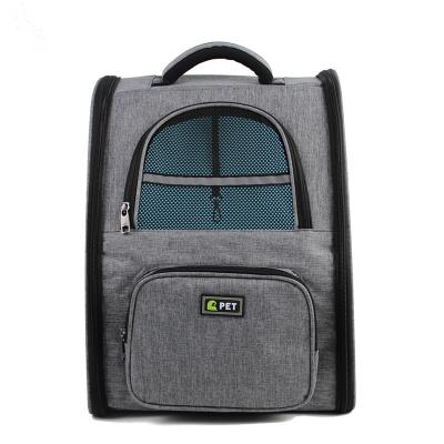 China Transparent Portable Pet Carrier Backpack Shoulders Viable Bag Backpack Pet Carrier Shoulder Bag for sale