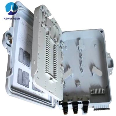 China Telecommunication indoor /outdoor 8 cores/12cores ftth fiber optic distribution box with splitter/pigtails and PLC adapters for sale