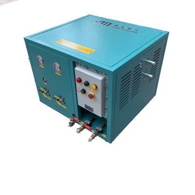 China Máquina de recuperación de refrigerante de mantenimiento de enfriadores de baja presión de 5 HP máquina de carga de gas freón para refrigerante R11 R123 en venta