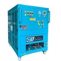 China refrigerant ISO tank gas recovery system 10HP R22 R410a air conditioning charging freon recovery ac recharge machine for sale