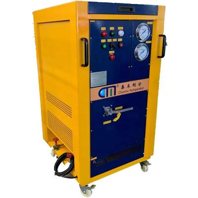 China R600 R32 hydrocarbon refrigerant gas recovery machine 4HP oil less explosion proof recovery charging station for sale