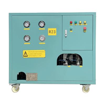 China high pressure r23 r508 refrigerant recovery unit oil less 2HP refrigerant recovery machine for sale