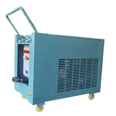 China Máquina de recuperación de refrigerante de aire acondicionado de 4 cilindros de 3 CV con aceite completo menos R32 R600a Equipo de carga de gas en venta