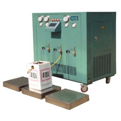 China refrigerant ISO tank split charging machine R134a R410a filling machine R404a cylinder refilling system for sale