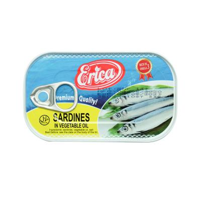 China 125g China Canned Fresh Canned Sardine in Oil OEM Brand High Quality for sale