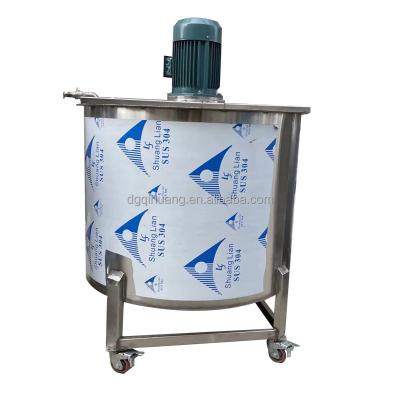 China Manufacturing Plant 1000L electric heating mixing tank 304 stainless steel reactor Food and beverage emulsification tank Chemical liquid mixer for sale