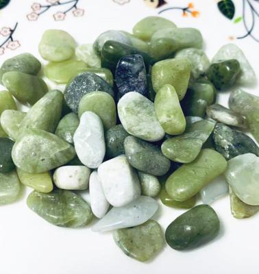 China Modern Indonesia Polished Modern Natural Turquoise Pebbles Jade River Pebble Stone for sale